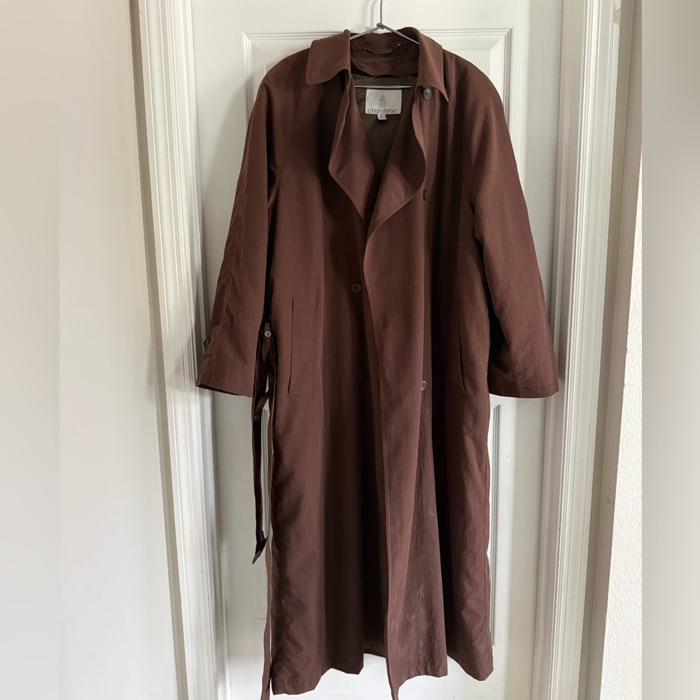 London Fog Brown Trench Coat